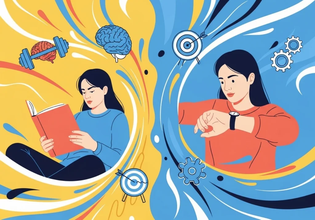 Вправи для тренування уваги: читання книги та зосередження на годиннику для покращення концентрації